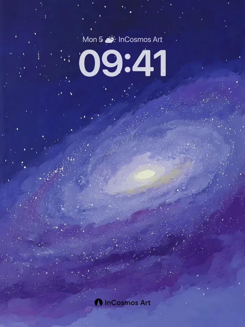 Deep Space Spiral Wallpaper in Violet Haze wallpaper for iPhone, iPad & Mac