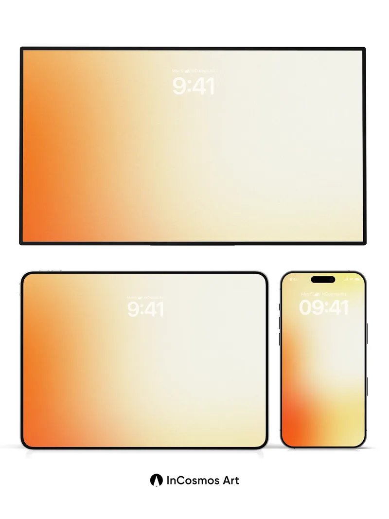 Warm Embrace Gradient Wallpaper with Soft Light Flow