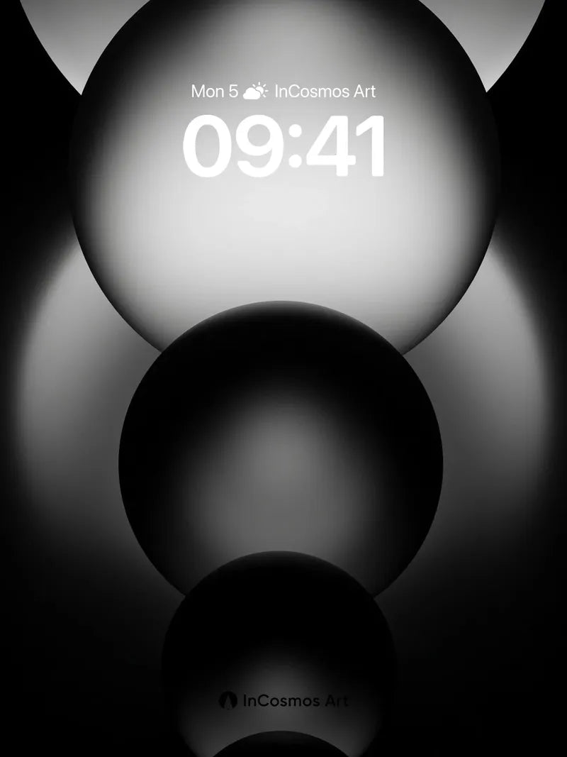 Shadowed Sphere Wallpaper with Gradient Depth