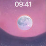 Lunar Hush Wallpaper with Starlit Silence wallpaper for iPhone, iPad & Mac
