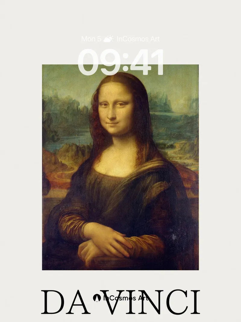 Mysterious Smile Wallpaper with Renaissance Light