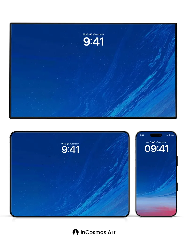 Cosmic Horizon Wallpaper with Ethereal Glow