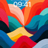 Colorful Waves Wallpaper wallpaper for iPhone, iPad & Mac