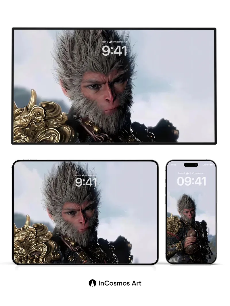 Fierce Mythos Wallpaper with Golden Armor