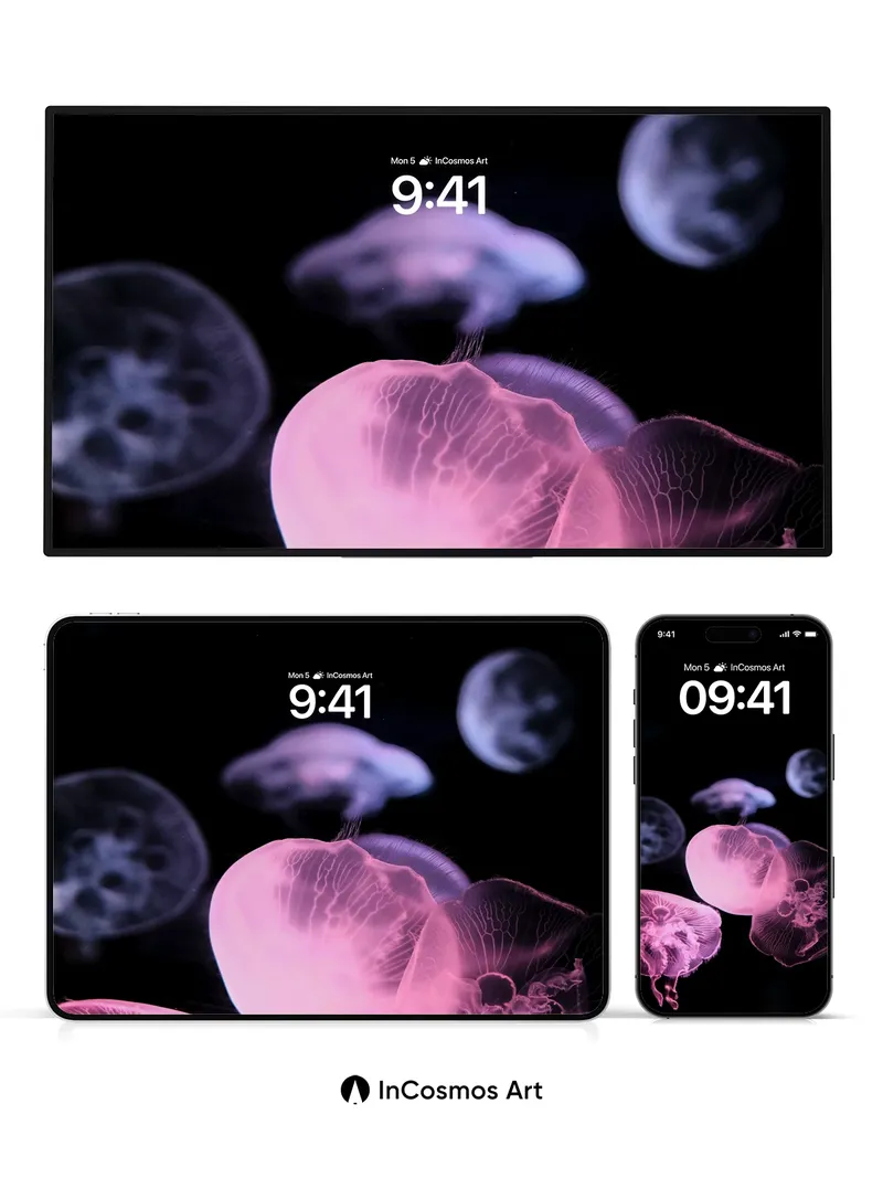 Luminous Drift Wallpaper with Ethereal Veils