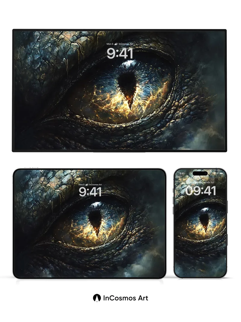 Feral Flame Wallpaper with Dragon's Gaze