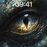 Feral Flame Wallpaper with Dragon's Gaze wallpaper for iPhone, iPad & Mac
