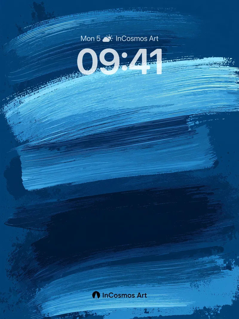 Deep Sea Hush Wallpaper with Brushstroke Depth