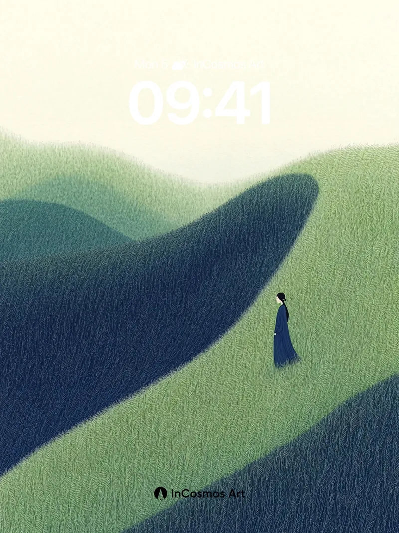 Serenity Ridge Wallpaper with Whispering Grass