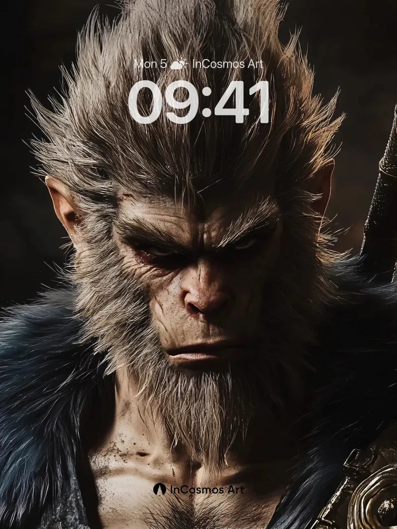 Feral Shadow Wallpaper with Ancient Fur