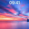 Crimson Horizon Wallpaper with Stone Sentinels wallpaper for iPhone, iPad & Mac