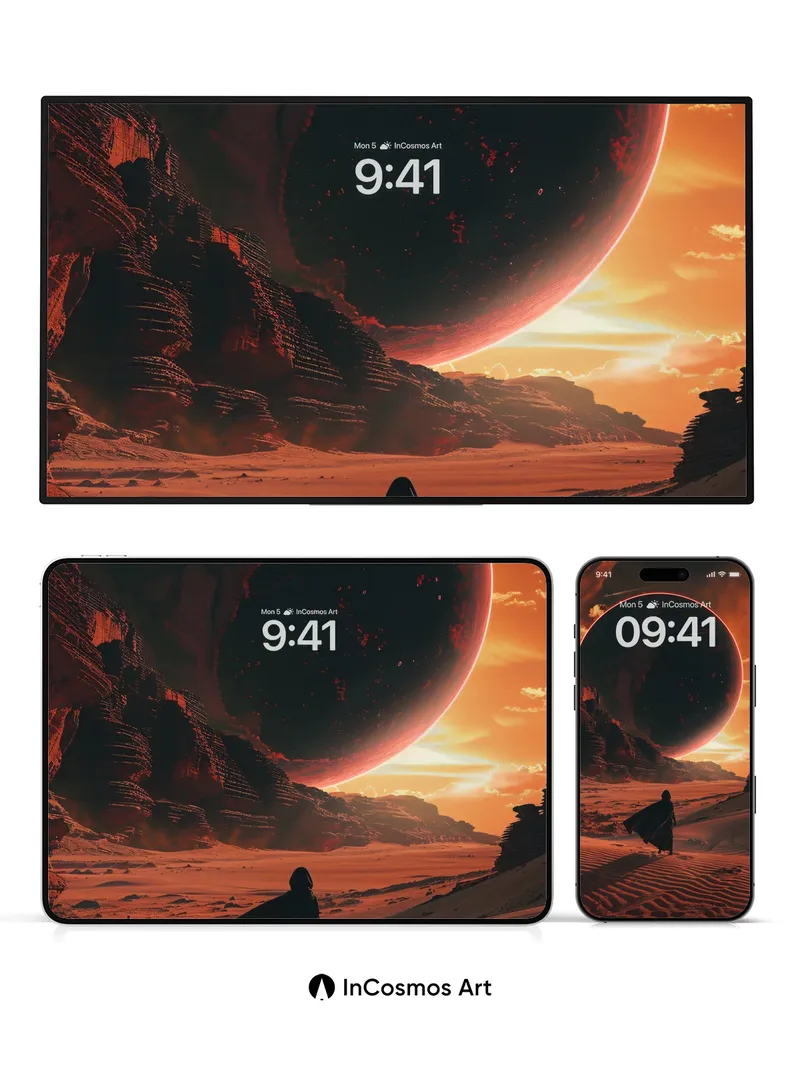Eternal Horizon Wallpaper with Cosmic Silence