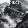 Shadowed Peaks Wallpaper with Whispering Clouds wallpaper for iPhone, iPad & Mac