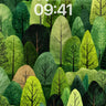 Whispering Canopy Wallpaper with Emerald Hush wallpaper for iPhone, iPad & Mac