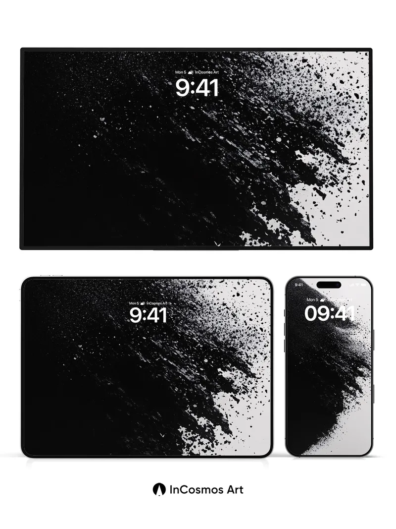 Void Edge Wallpaper with Particle Drift