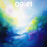 Luminous Abyss Wallpaper with Ethereal Light Veils wallpaper for iPhone, iPad & Mac