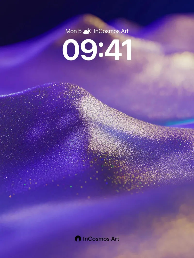 Luminous Dunes Wallpaper with Starlight Dust