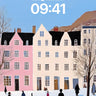Snow-Laced Serenity Wallpaper with Silent Walkers wallpaper for iPhone, iPad & Mac