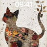 Autumn Whispers Wallpaper with Pressed Leaf Silhouette wallpaper for iPhone, iPad & Mac