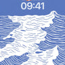 Oceanic Serenity Wave Wallpaper with Sunlit Horizon wallpaper for iPhone, iPad & Mac