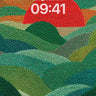 Serenity Wave Wallpaper with Textured Horizon wallpaper for iPhone, iPad & Mac