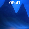 Cobalt Silence Wallpaper with Mountain Whispers wallpaper for iPhone, iPad & Mac