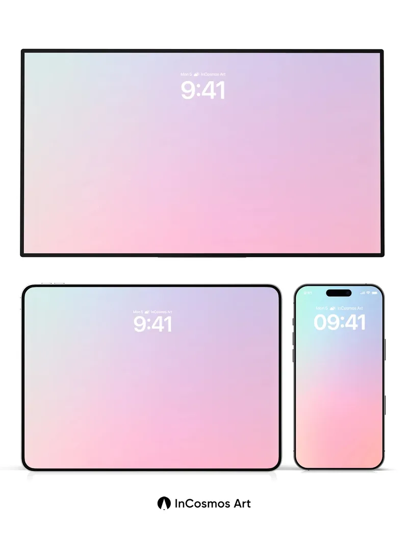 Pastel Hush Wallpaper with Ethereal Gradient