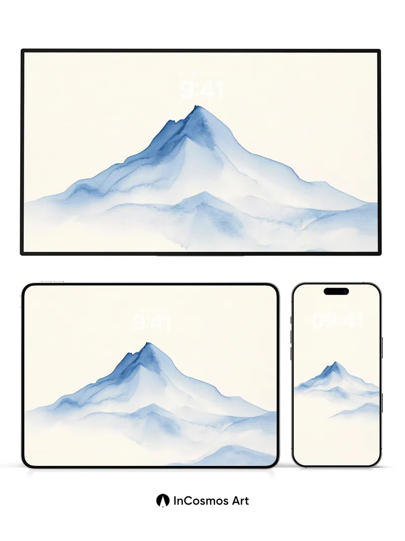 Serenity Peak Wallpaper with Mist Veil