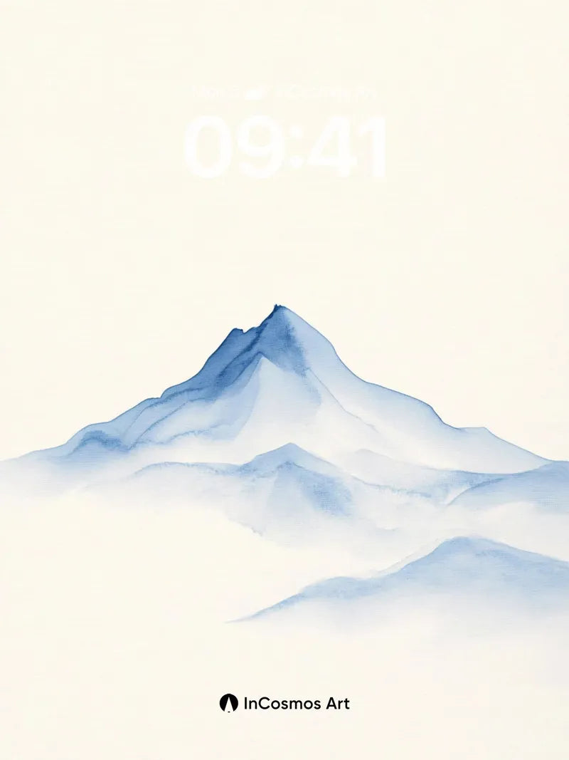 Serenity Peak Wallpaper with Mist Veil