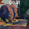 Whispering Canopy Wallpaper with Matisse Hue wallpaper for iPhone, iPad & Mac