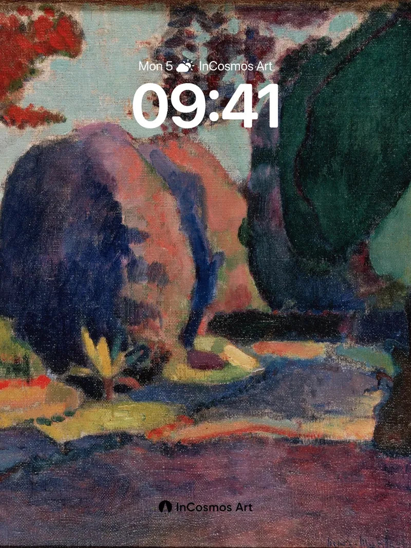 Whispering Canopy Wallpaper with Matisse Hue