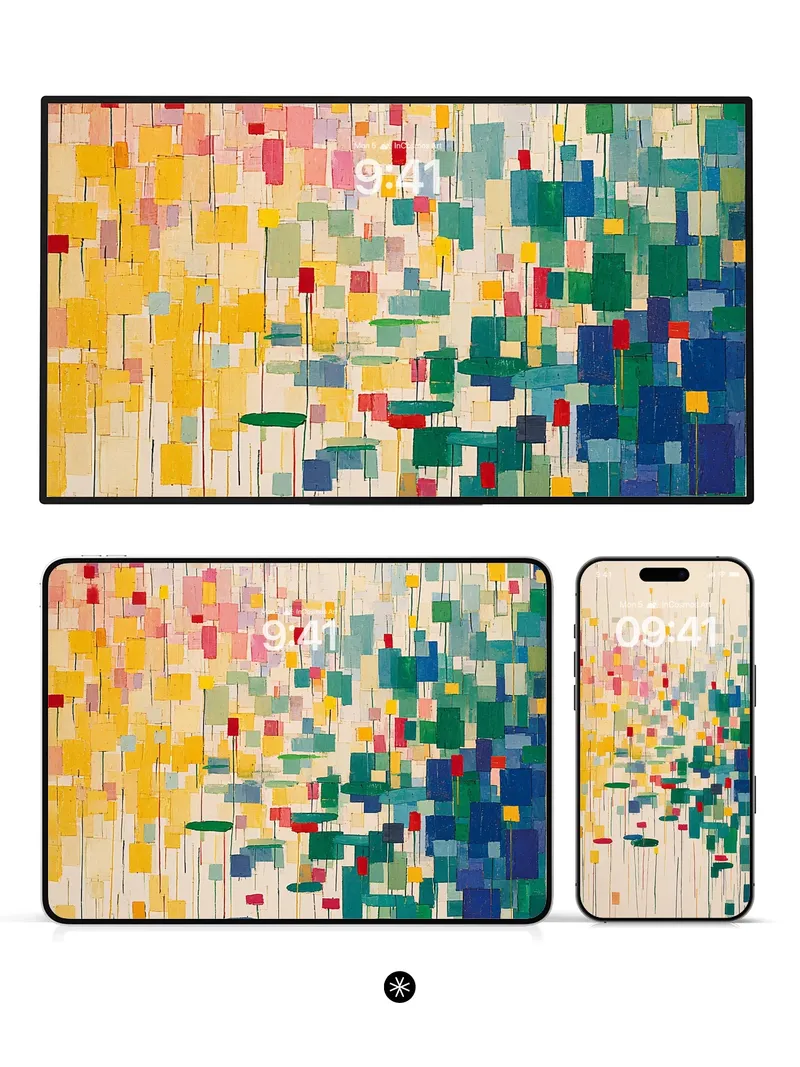 Abstract Colorful Squares Wallpaper 4K for Mobile Wallpaper