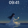 Stellar Reverie Wallpaper with Floating Light wallpaper for iPhone, iPad & Mac