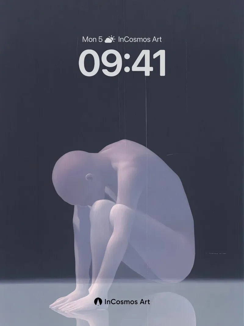 Silent Huddle Wallpaper with Ethereal Reflection