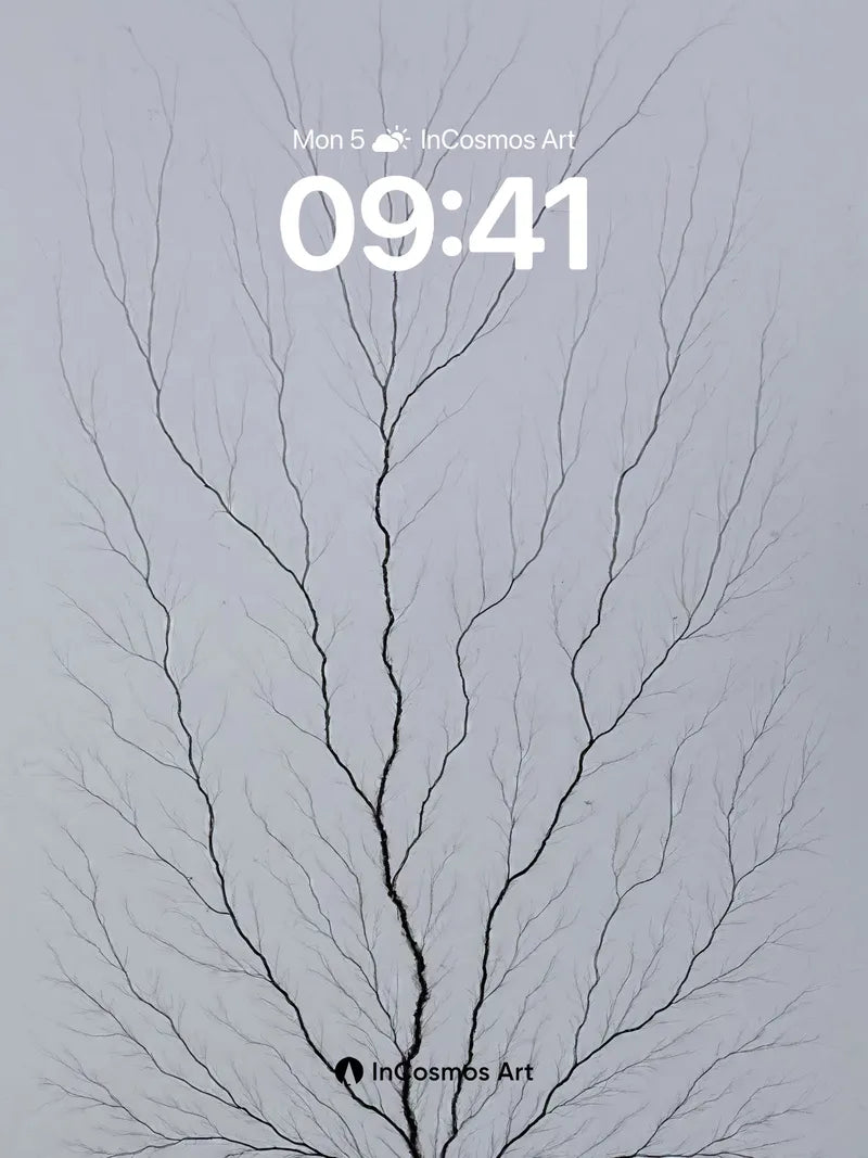 Silent Branches Wallpaper with Ethereal Veins