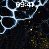 Cosmic Veil Wallpaper with Golden Sparks wallpaper for iPhone, iPad & Mac