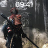 Whispering Forest Wallpaper with Samurai Shadow wallpaper for iPhone, iPad & Mac