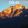 Golden Edge Wallpaper with Alpine Firelight wallpaper for iPhone, iPad & Mac