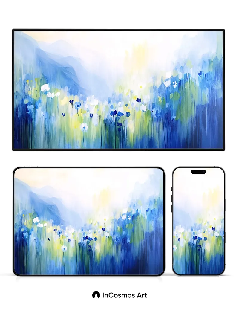 Serenity Bloom Wallpaper with Ethereal Light