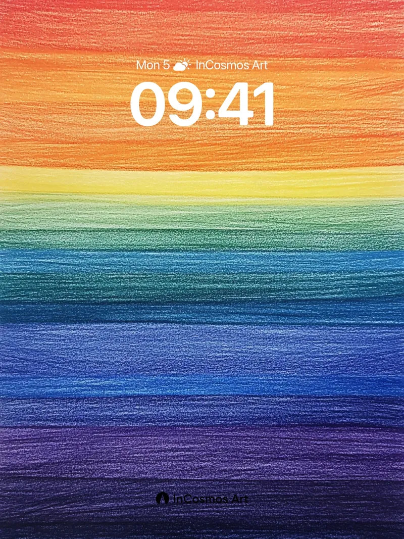 Spectrum Horizon Wallpaper with Textured Light