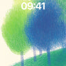 Whispering Canopy Wallpaper with Color-Blended Trees wallpaper for iPhone, iPad & Mac