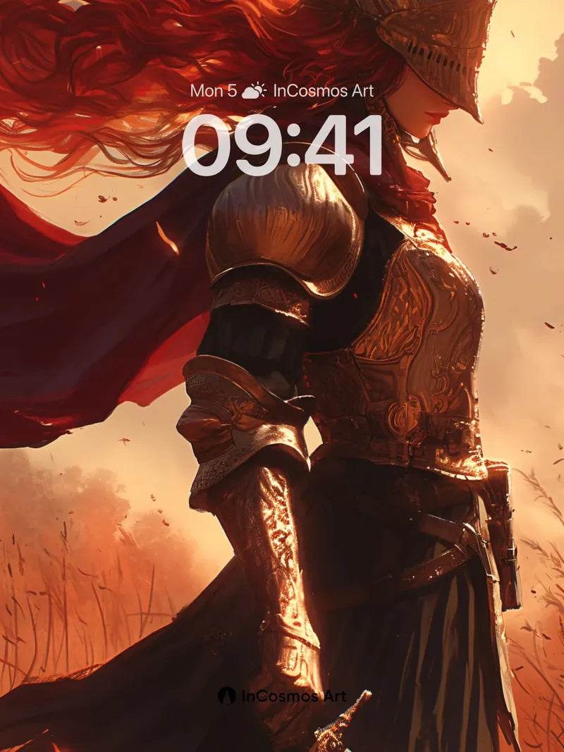 Crimson Wind Wallpaper with Armor of Light