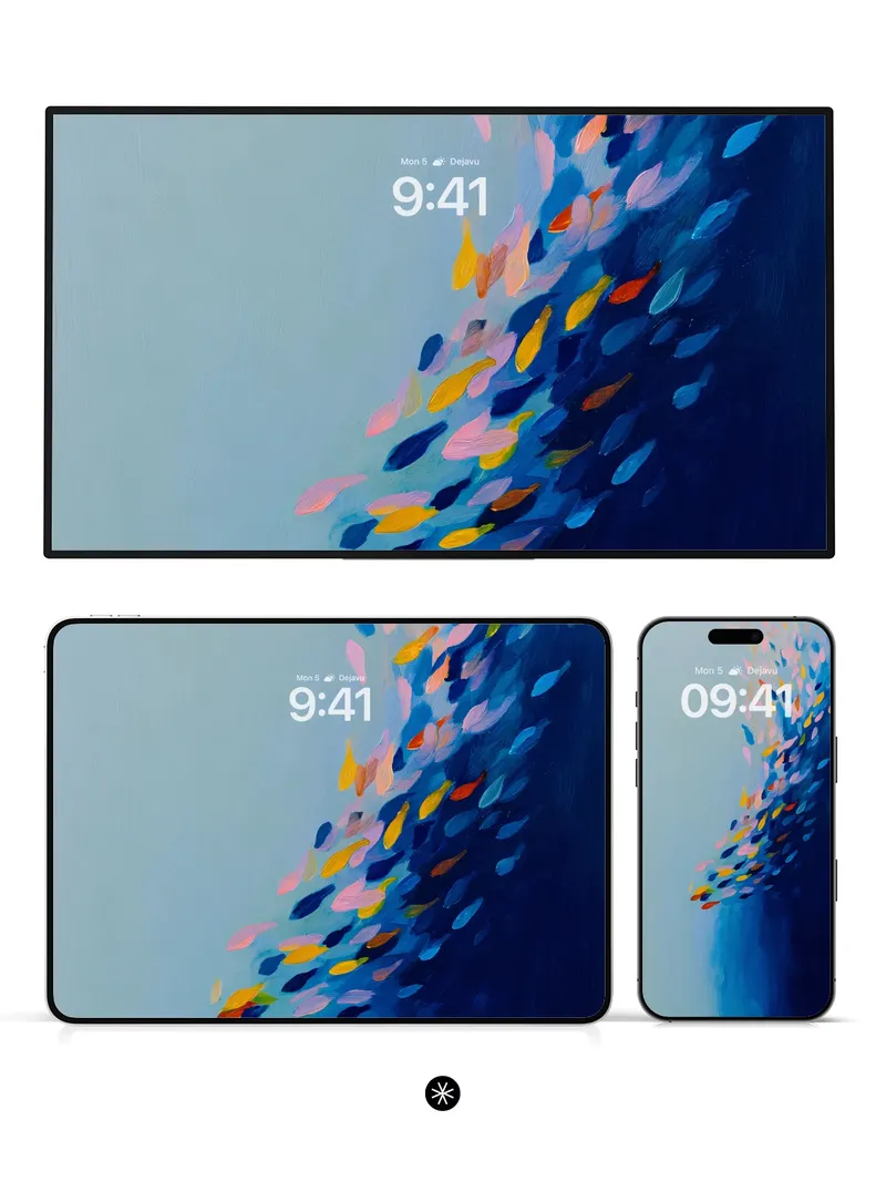 Fluid Ocean Gradient Wallpaper