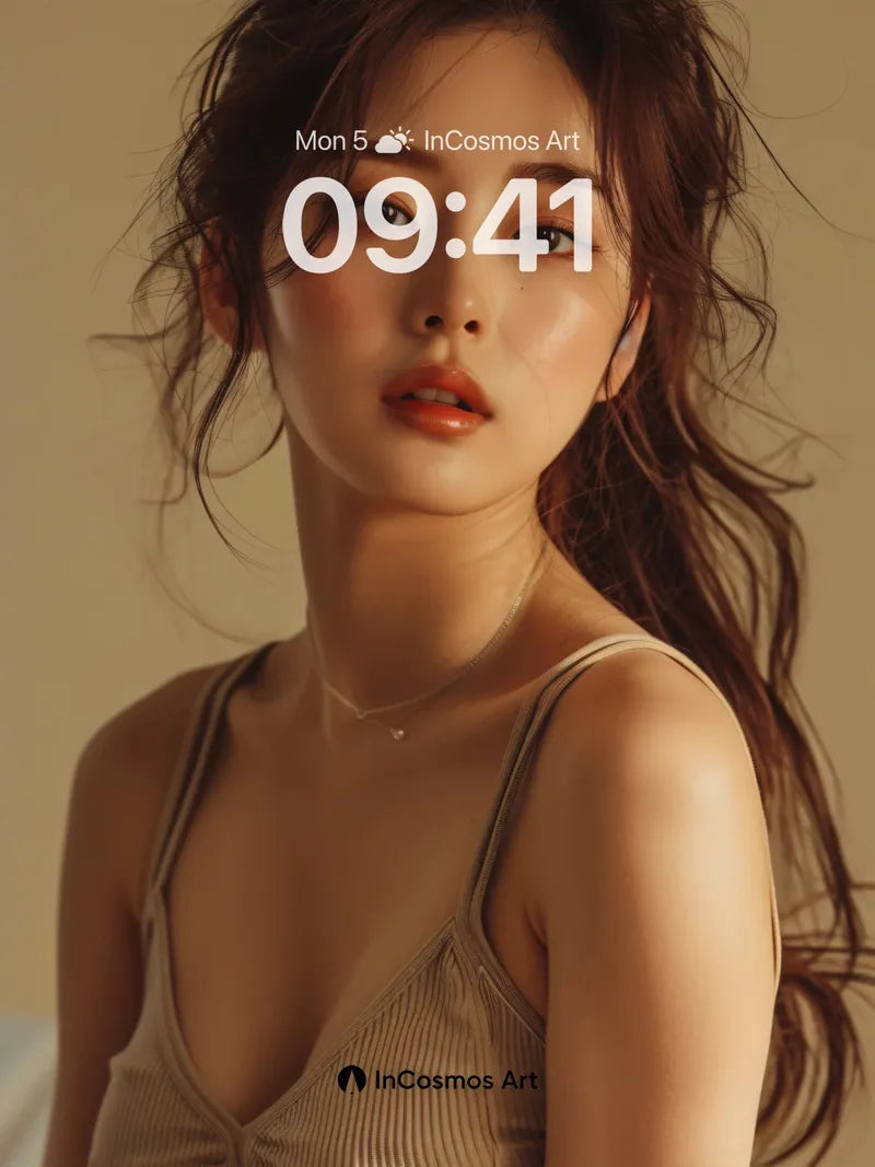 Golden Hush Wallpaper with Soft Light Trails