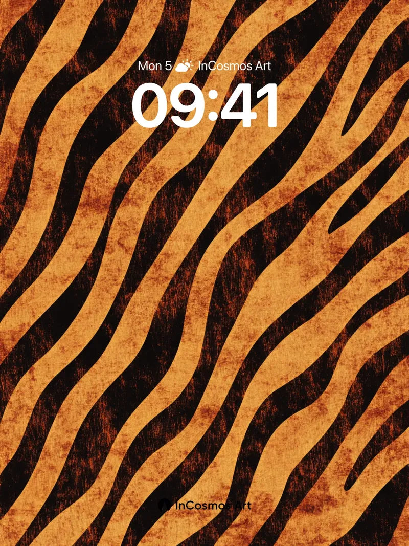 Rustic Pulse Wallpaper with Wavy Stripes wallpaper for iPhone, iPad & Mac