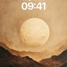 Golden Hush Wallpaper with Moonlit Canyons wallpaper for iPhone, iPad & Mac