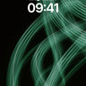 Whispering Emerald Wallpaper with Light Trails wallpaper for iPhone, iPad & Mac