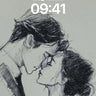 Whispering Lines Wallpaper with Ink Breath wallpaper for iPhone, iPad & Mac