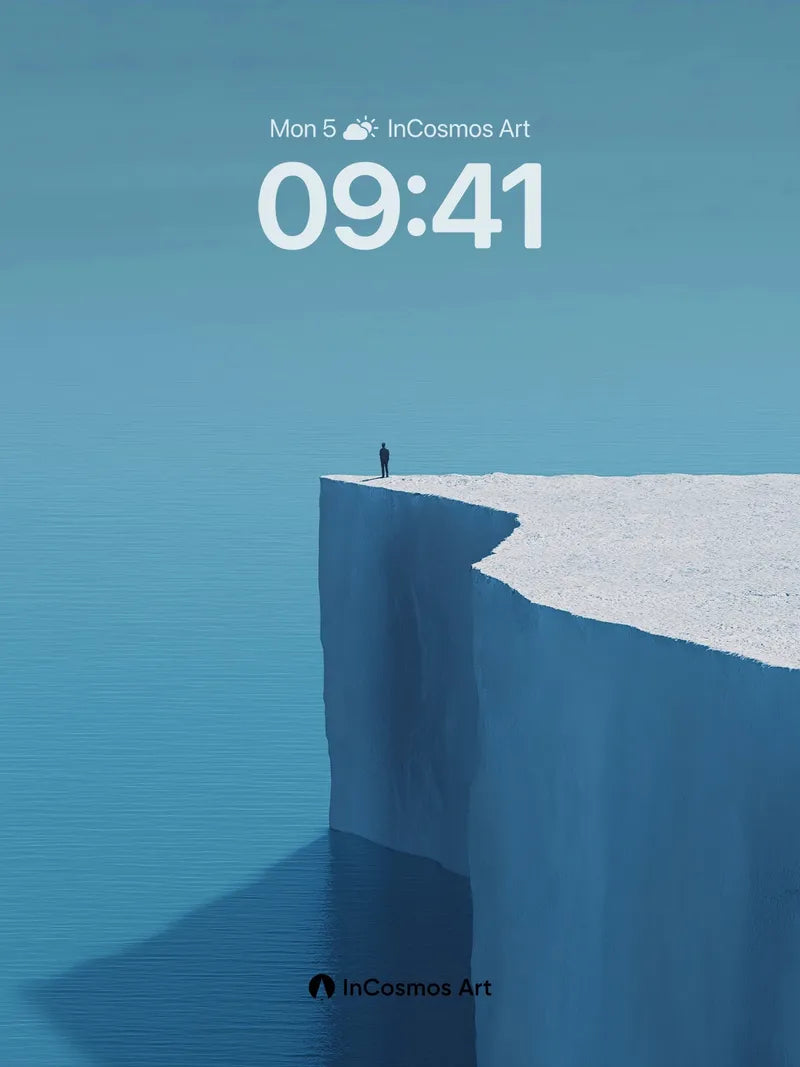 Lonely Horizon Wallpaper with Frozen Edge wallpaper for iPhone, iPad & Mac
