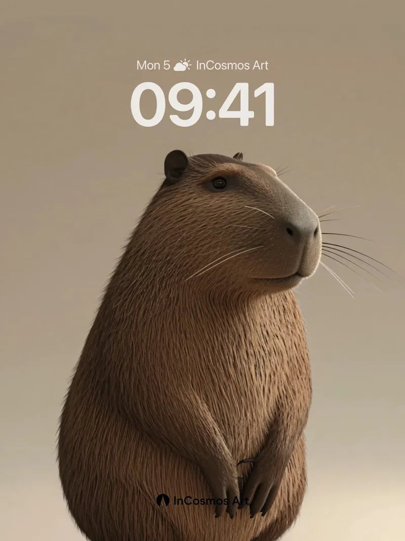 Whispering Fur Wallpaper with Gentle Gaze